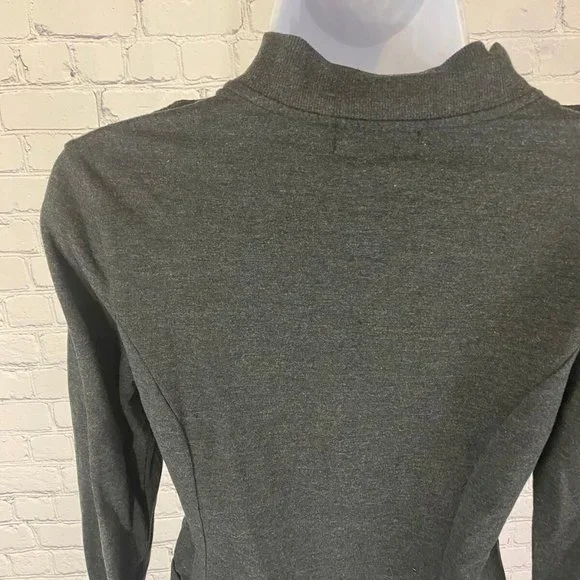 POL Gray Double Breasted Button Full Zip Jacket - Picture 7 of 8